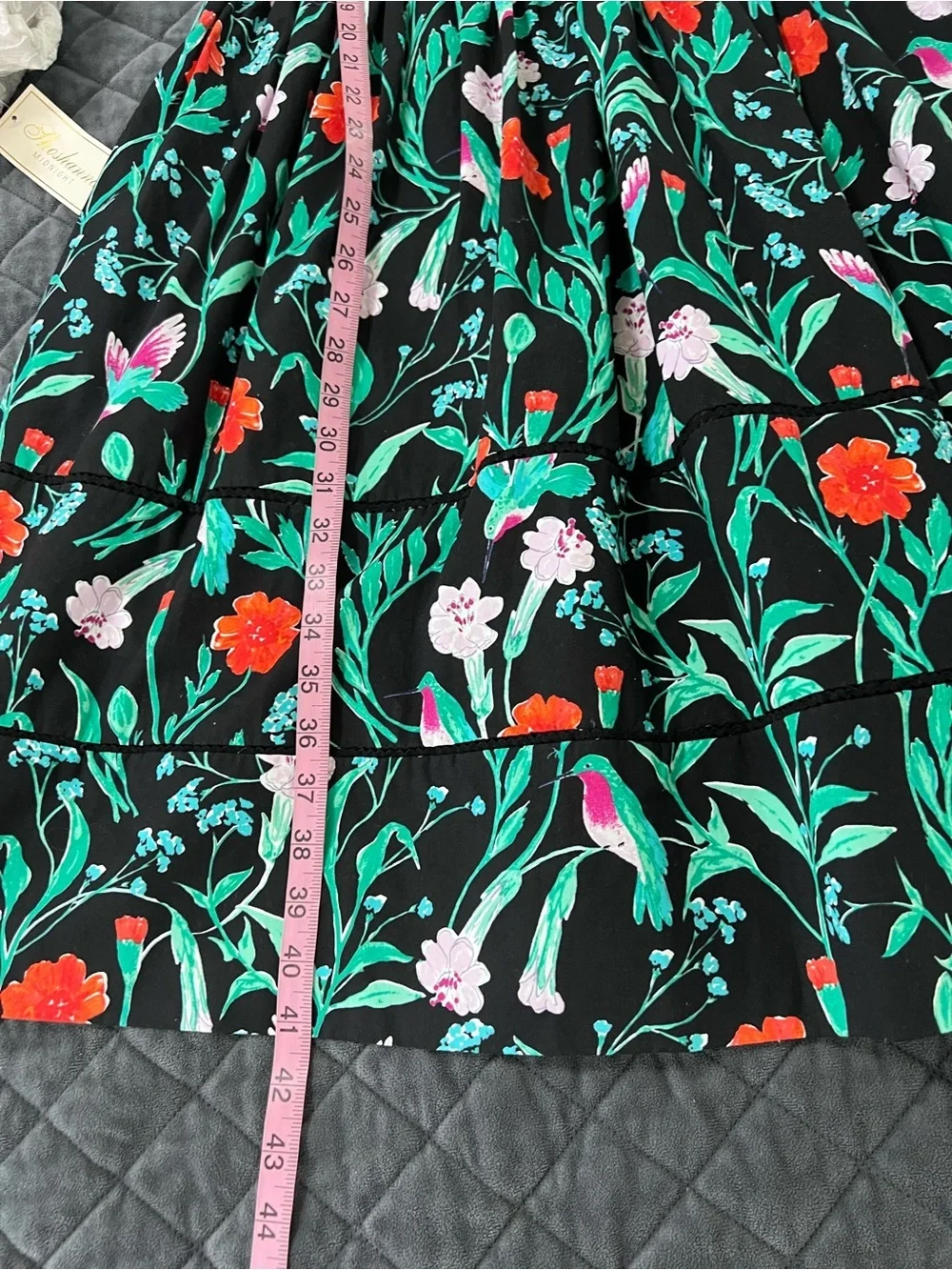 Kate Spade Jardin Tile Jacquard Dress Women’s Size 8 Floral Hummingbird Cocktail